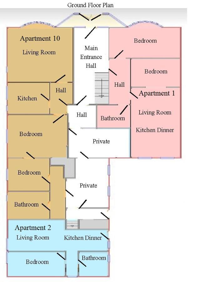 Beach Court Holiday Apartments 斯凯格内斯 外观 照片
